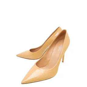 Cushioned Base Health Focused Louis Vuitton Camel Eyeline Pumps 39
