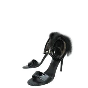 Hot Pick Swift Path Louis Vuitton Monogram Black Call Back Sandals 37