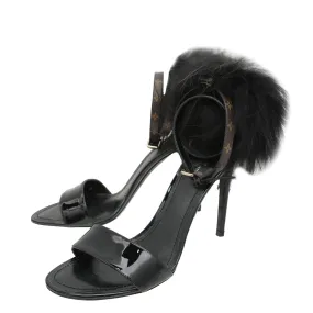 Hot Day Dance Mode Louis Vuitton Monogram Black Call Back Sandals 38