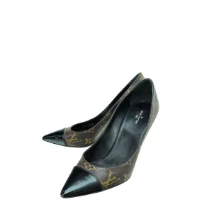Louis Vuitton Monogram Cap Toe Fetish Pump 36.5 Daily Comfort Carry Easy