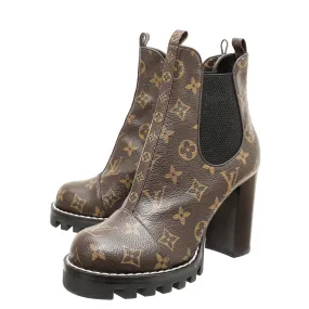 All Day Rainy Day Louis Vuitton Monogram Star Trail Chelsea Ankle 37.5