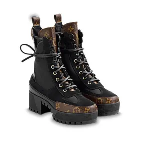 Stride Easy Comfort Walk LOUIS VUITTON MONOGRAM SUEDE CALFSKIN LAUREATE DESERT BOOTS