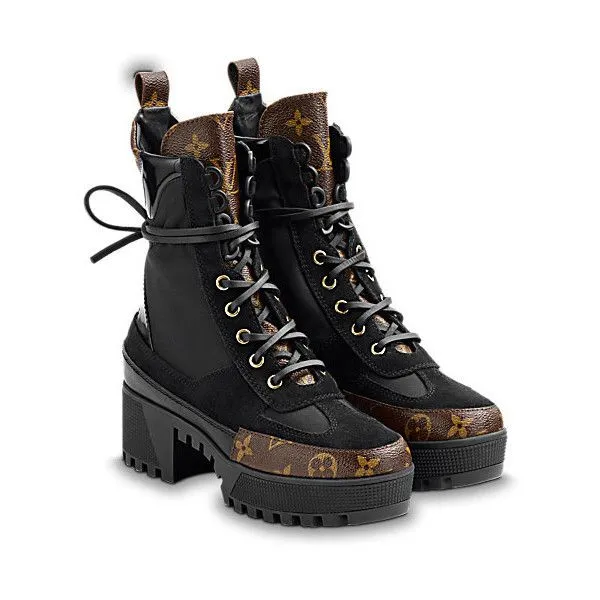 Stride Easy Comfort Walk LOUIS VUITTON MONOGRAM SUEDE CALFSKIN LAUREATE DESERT BOOTS