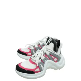 Quick Drying Work Commute Quick Drying Casual Wear Louis Vuitton Multicolor Archlight Mesh Leather Sneaker 38