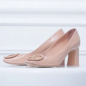 Louis Vuitton Nude Madeleine Square Toe Pump 37 Supportive Year Trust