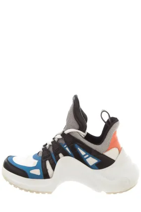Louis Vuitton White & Blue Archlight Sneakers SZ 37 Icon Edge