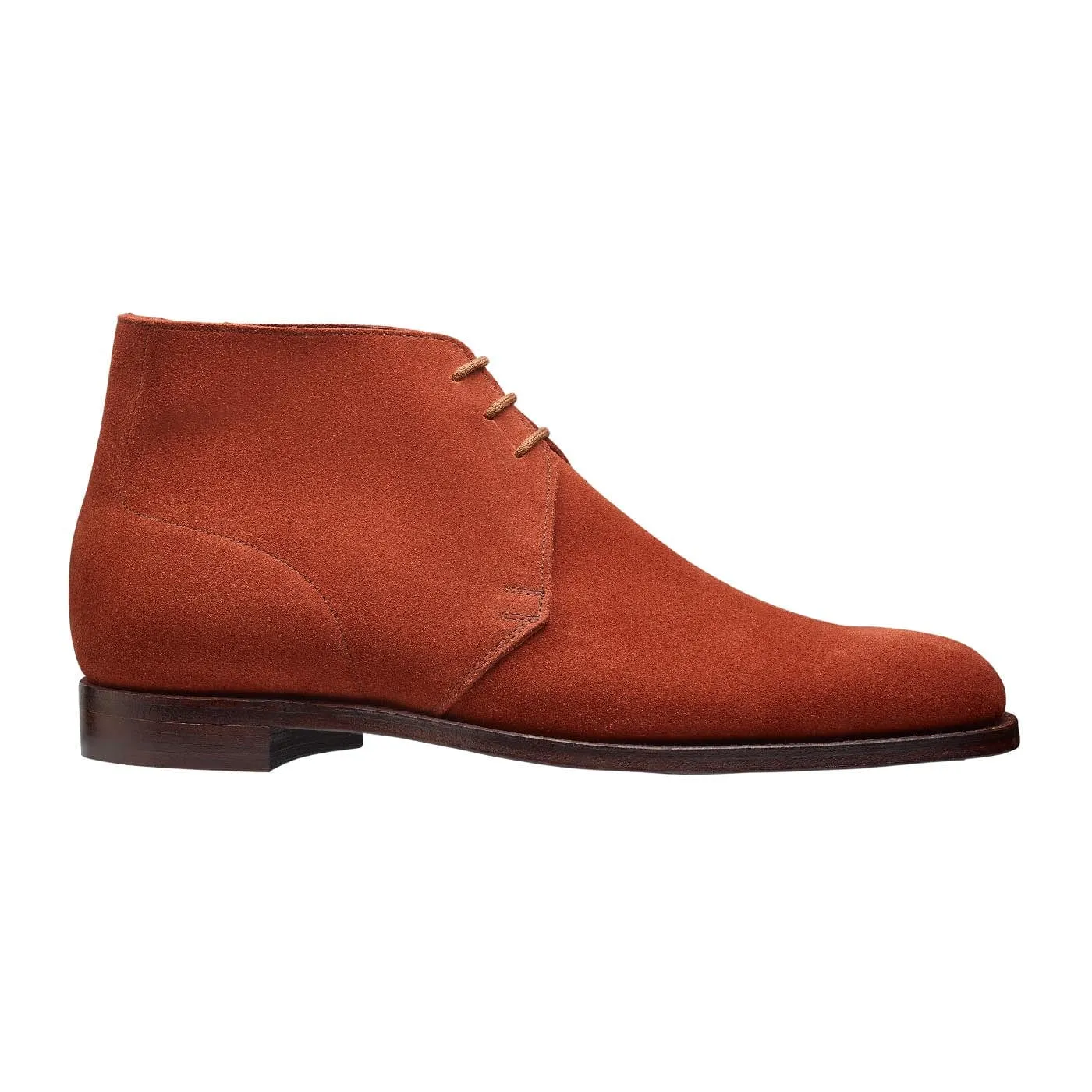 Chukka Terracotta Suede Formal Style Smooth Surface