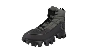 Bendable Prada Men's Grey Cloudburst Thunder High-Top Sneaker 2TG189