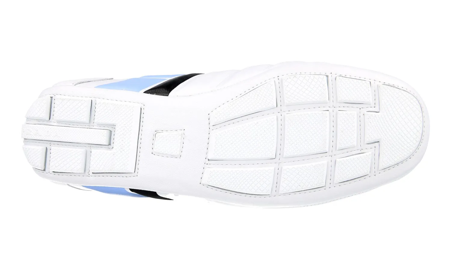 Prada Women's White Leather Sneaker 1E505M Quick Movement