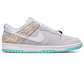 Men's Nike Dunk Low Retro SE (BarberShop) running shoes for athletes flat - footed