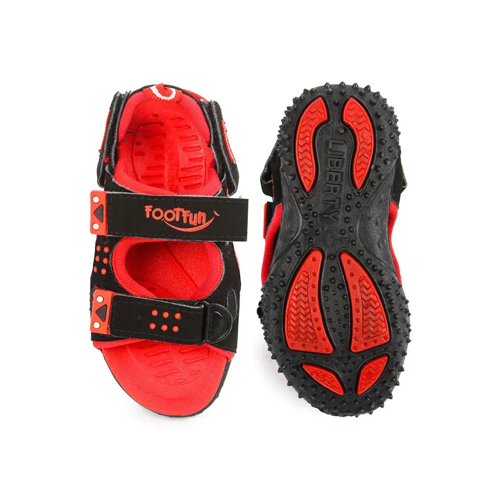 Comfortable Vacation Footwear Lucy & Luke (Black) Casual Sandal For Kids SPLENDOR By Liberty