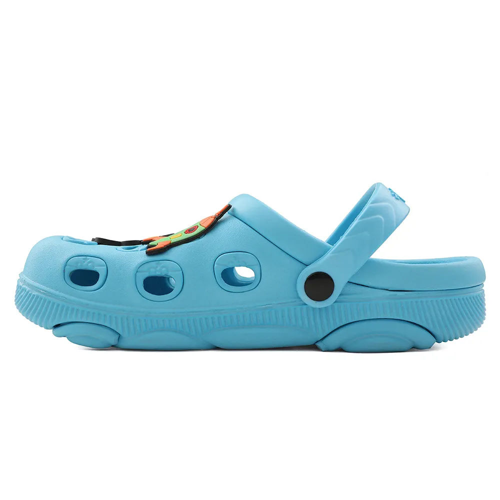 Easy Beach Walk Reliable Lucy & Luke Blue Slingback Clogs For Kids LPMXT-K834 By Liberty