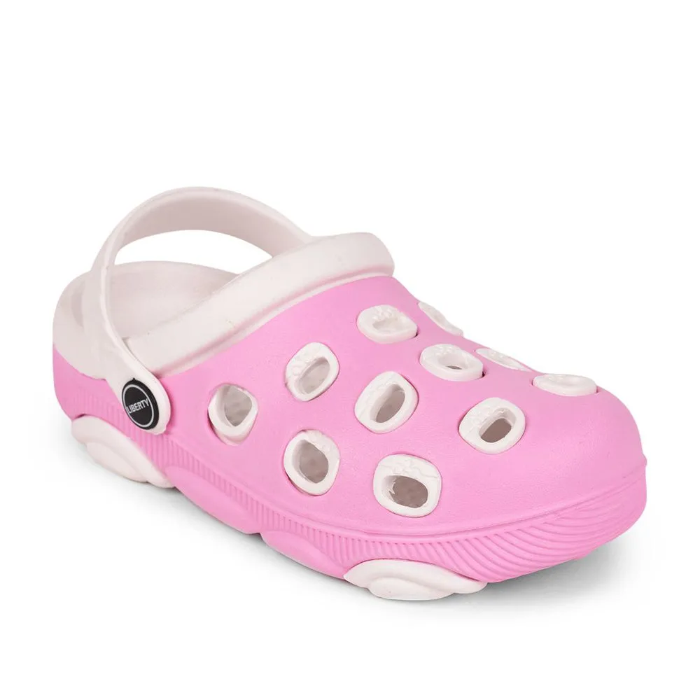 Cozy Step-On Unique Style Lucy & Luke By Liberty LPMXT-833 Kids Pink Clogs