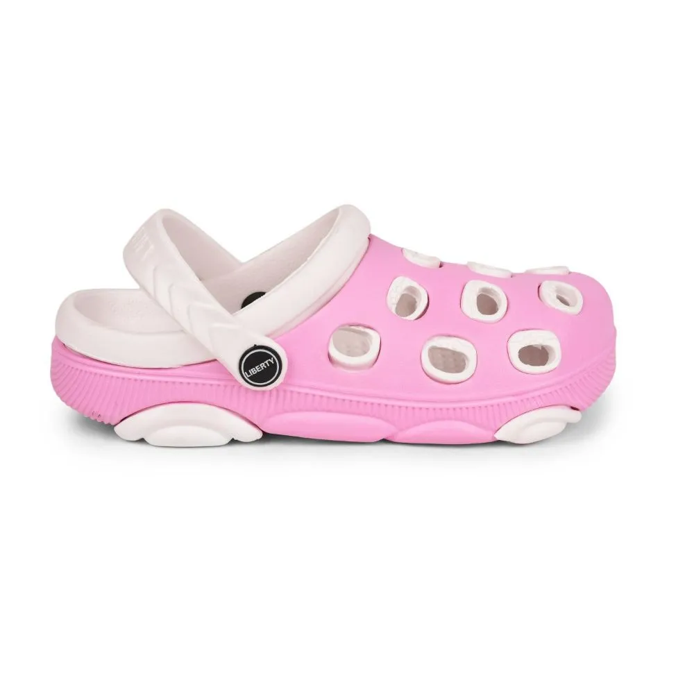 Lucy & Luke By Liberty LPMXT-833 Kids Pink Clogs Quick Beach Footwear Wide fit