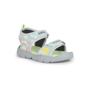 Lucy & Luke Casual Light Green Sandal For Kids FLYNN-41 By Liberty Supportive Outdoor Footwear Trendy Vacation Sandals