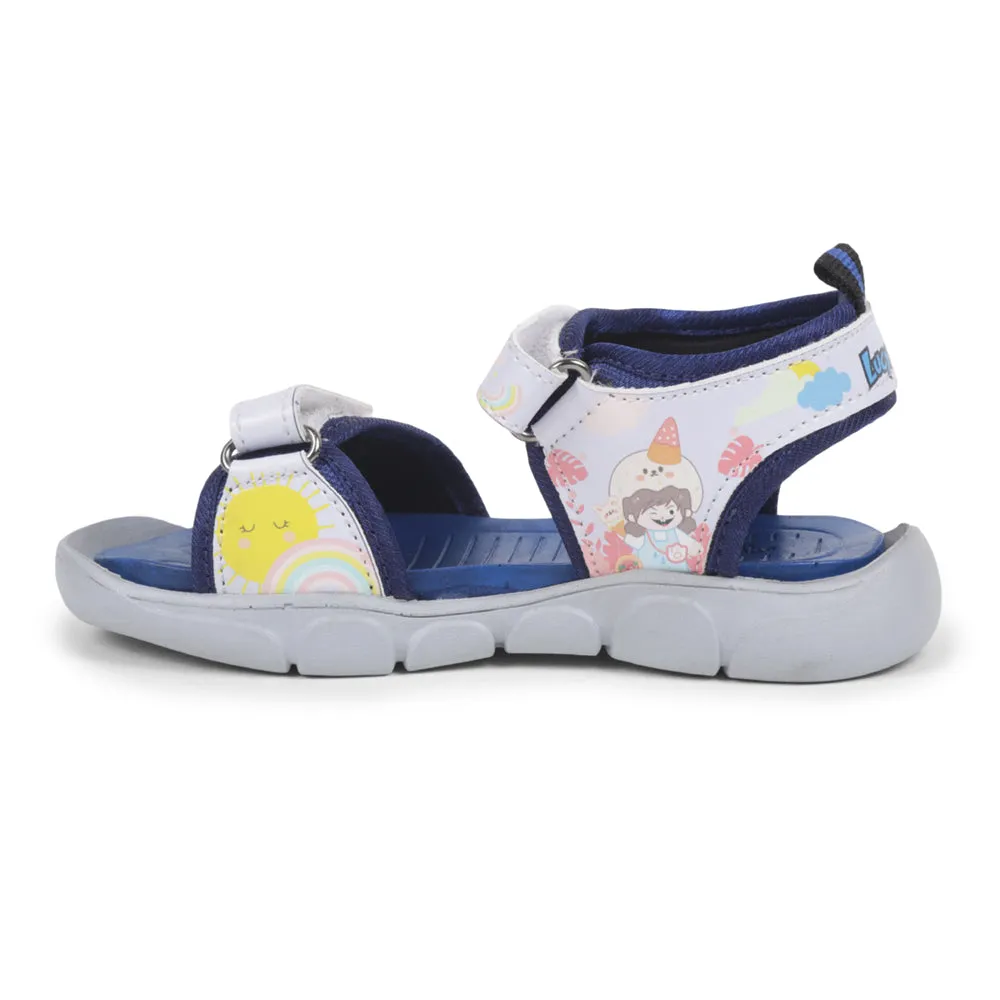 Lucy & Luke Casual Sky Blue Sandal For Kids FLYNN-41 By Liberty Full Range