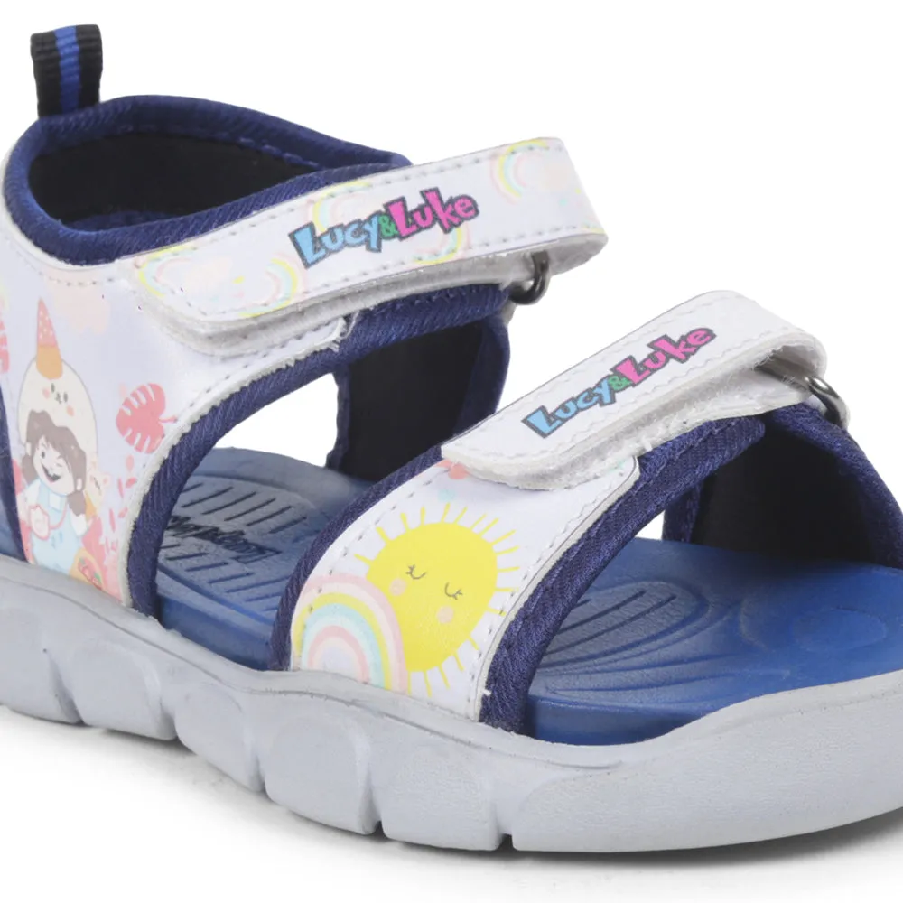 Comfy Outdoor Shoes Lucy & Luke Casual Sky Blue Sandal For Kids FLYNN-41 By Liberty