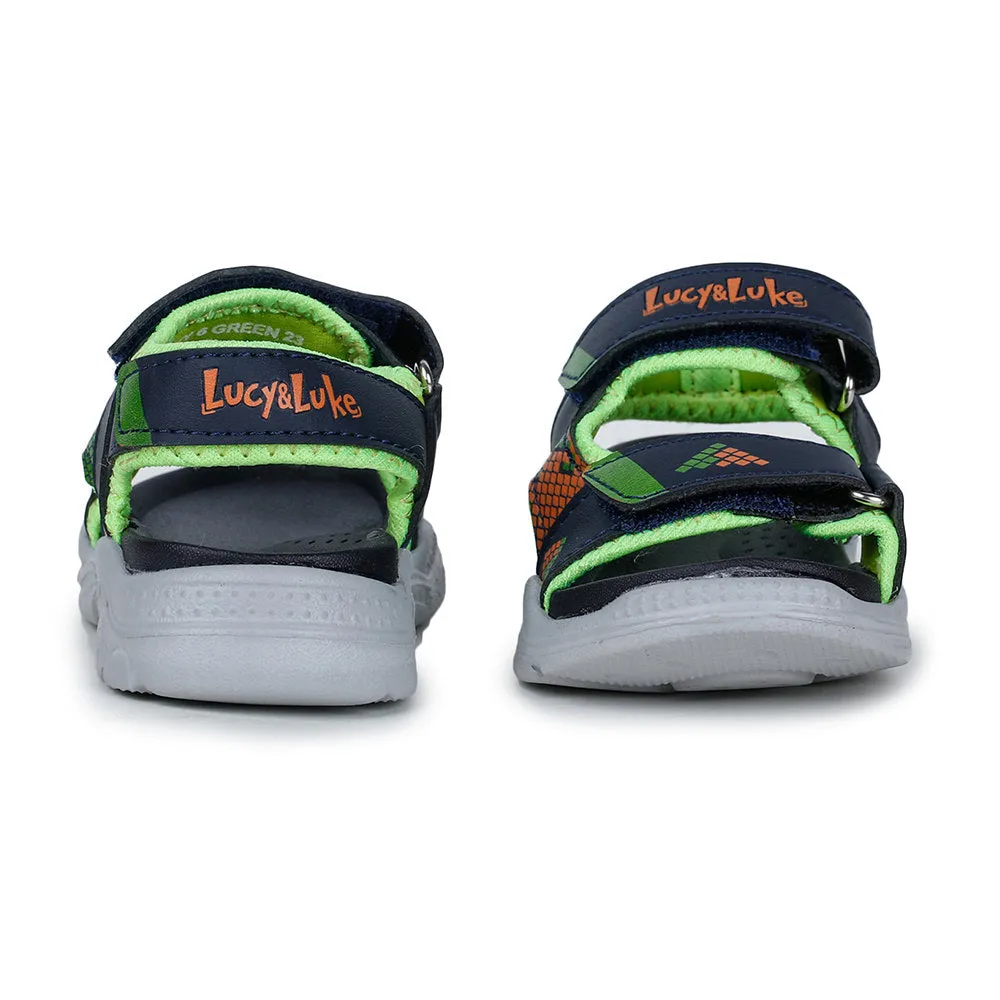 Full Range Lucy & Luke (Green) Casual Sandal For Kids RICKY-6 By Liberty