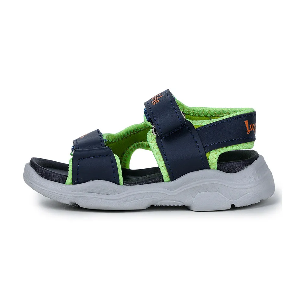 Light Straps Tropical Mood Lucy & Luke (Green) Casual Sandal For Kids RICKY-6 By Liberty