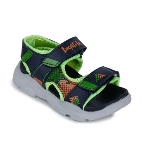 Light Utility Modern Fit Lucy & Luke (Green) Casual Sandal For Kids RICKY-6 By Liberty
