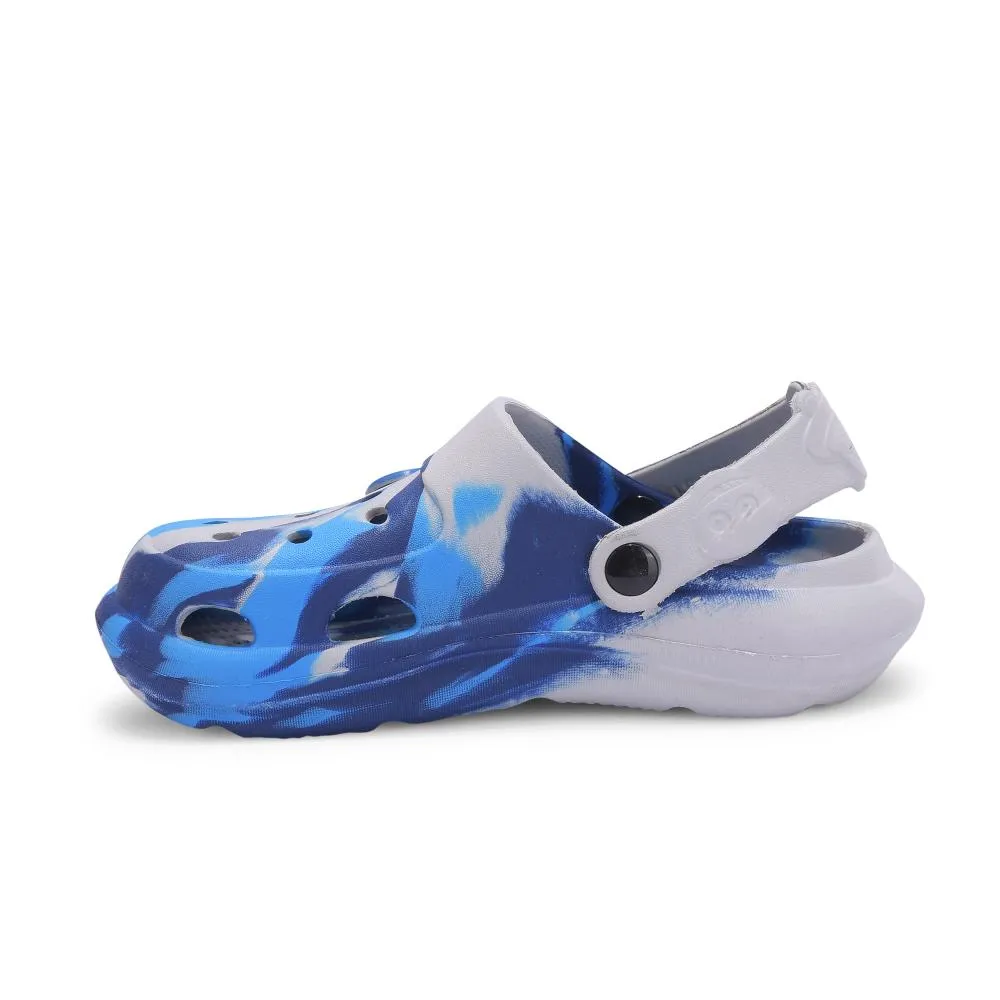 Lucy & Luke Navy Blue Slingback Clogs For Kids ALEX-02E By Liberty Anti Skid