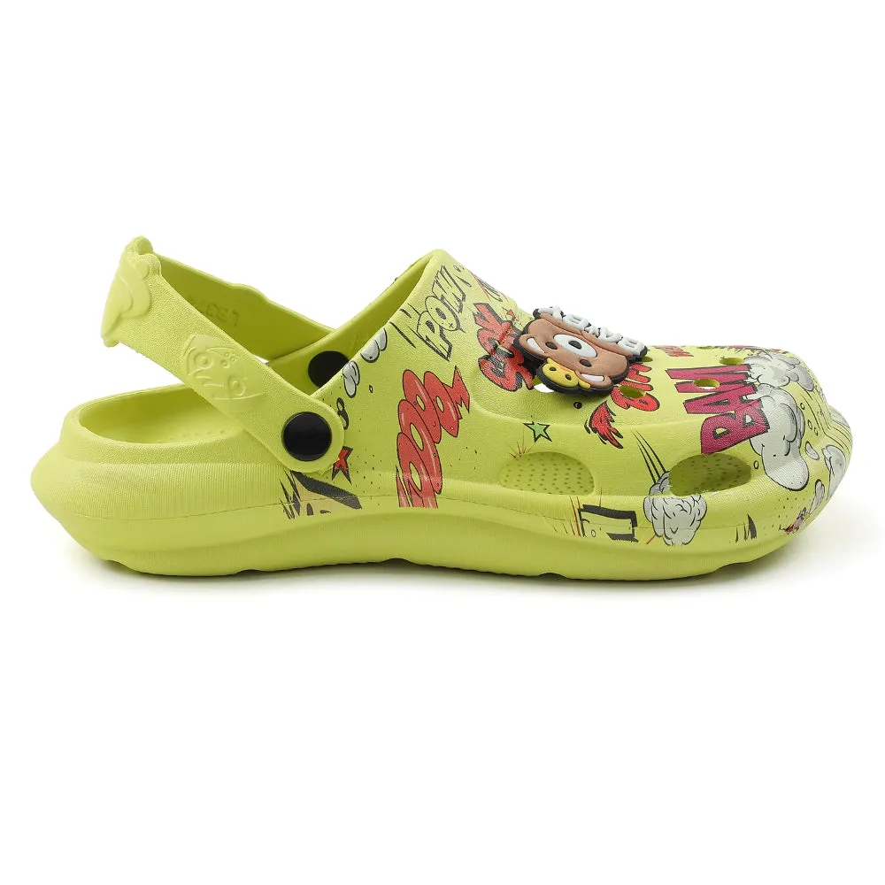Lucy & Luke P. Green Casual Sling Back Clogs For Kids ALEX-10E By Liberty Quick Beach Shoes