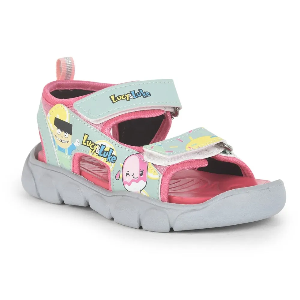Lucy & Luke Pink Casual Sandal For Kids FLYNN-42 By Liberty Hiking