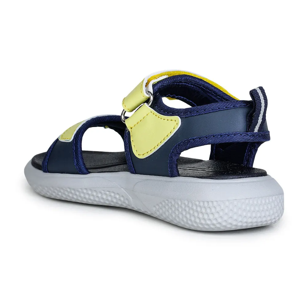 Chic Sandals for Vacation Lucy & Luke Yellow Casual Sandal For Kids HIPPO-1 By Liberty
