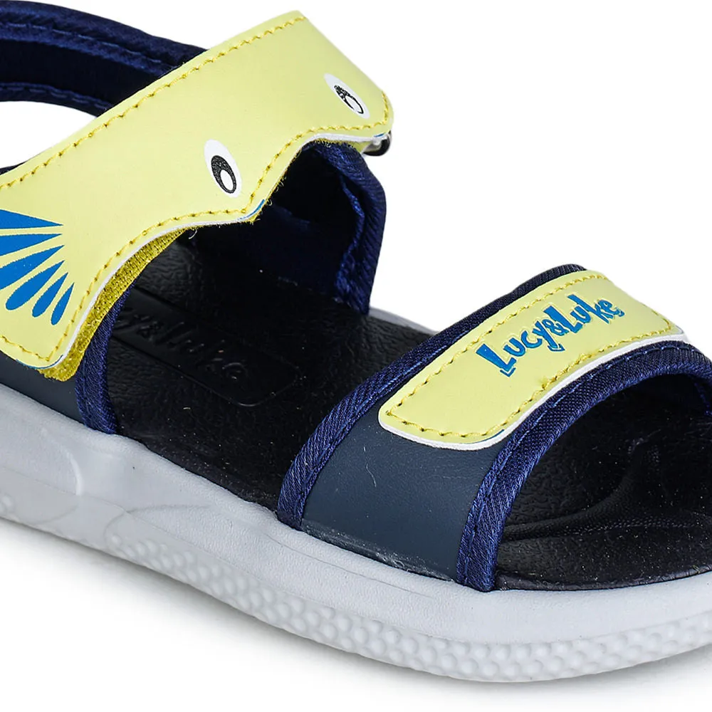 Quick Entry summer shoes Lucy & Luke Yellow Casual Sandal For Kids HIPPO-1 By Liberty