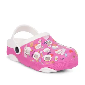 Lucy&Luke Pink Casual Sling Back Clogs For Kids LPMXT-820 By Liberty Shock Resistant Fashionable Design