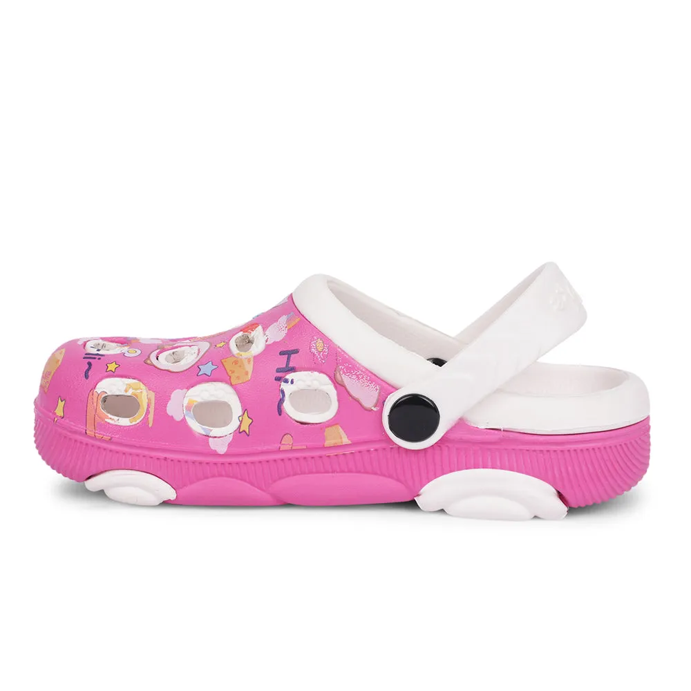 ShockAbsorbing Lucy&Luke Pink Casual Sling Back Clogs For Kids LPMXT-820 By Liberty