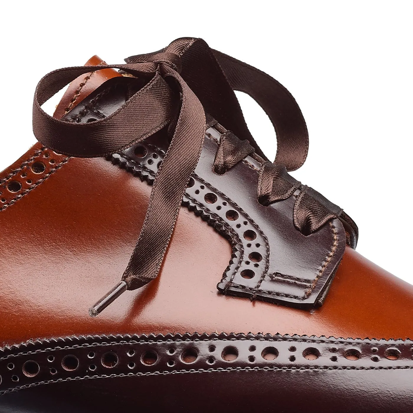 Polished Walk Understated Form Luna Dark Brown & Tan Cavalry Calf