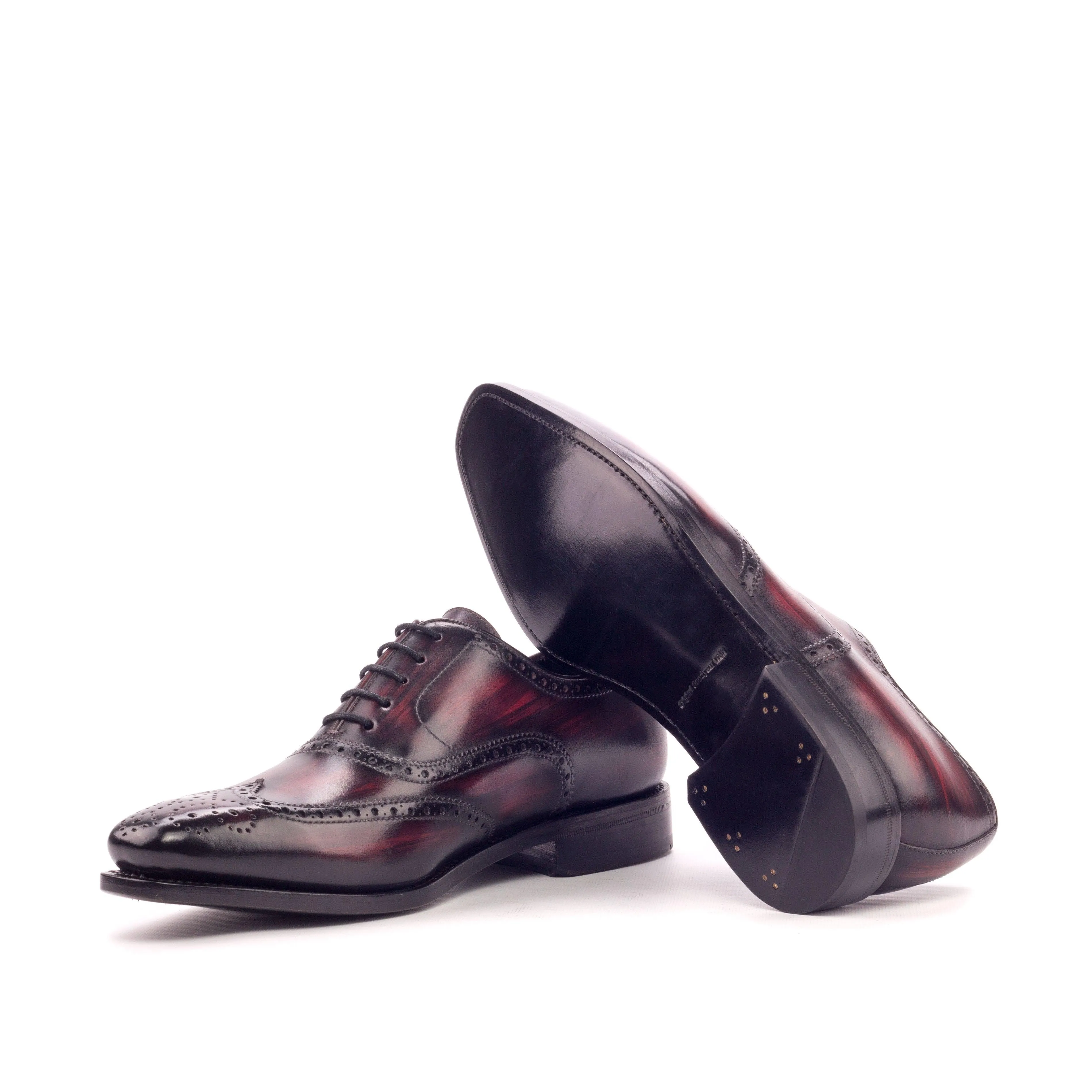 Burgundy Patina Leather Brogues Form Follows Fit