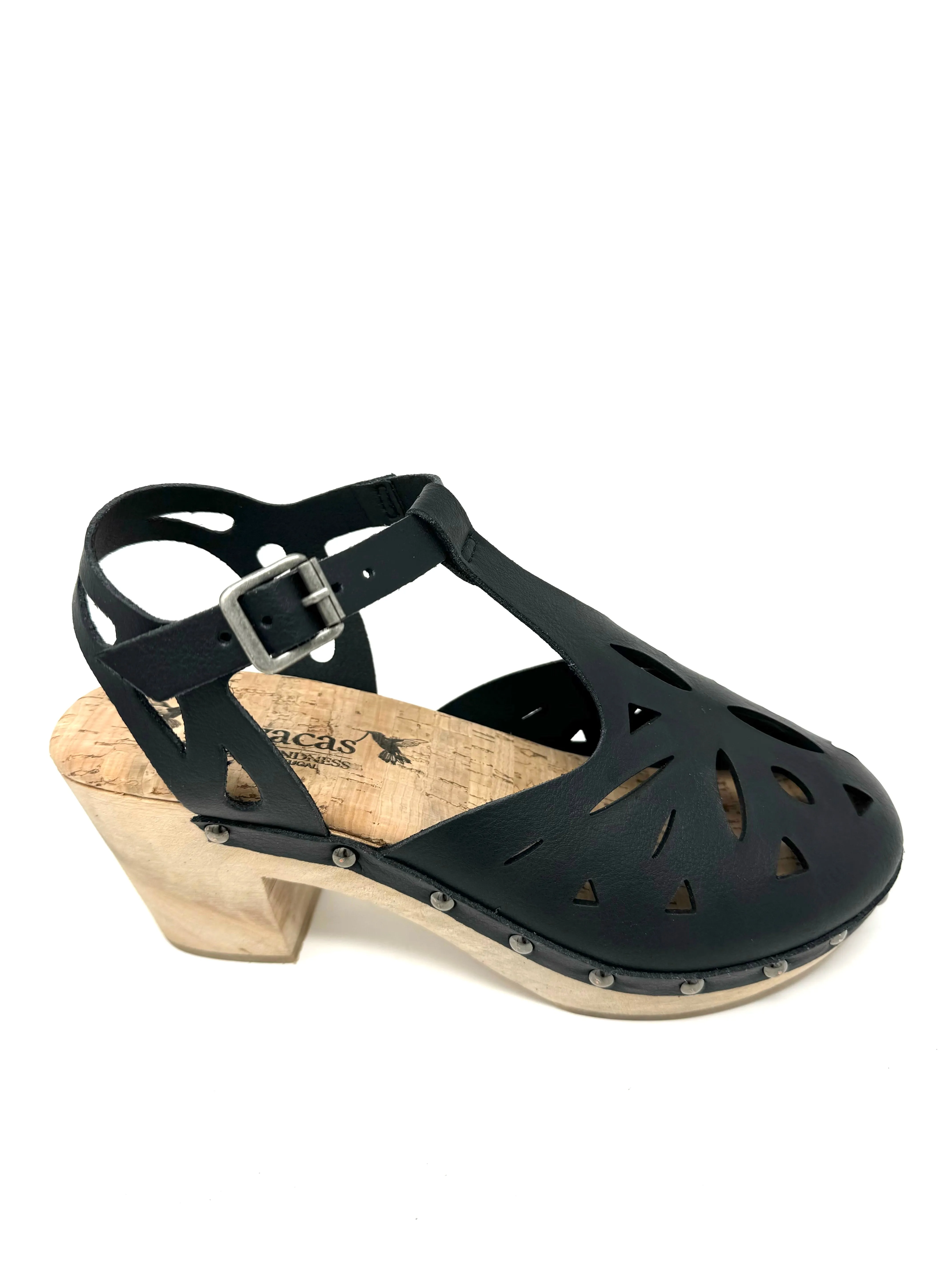 Esther Clog in Black from Novacas Canvas