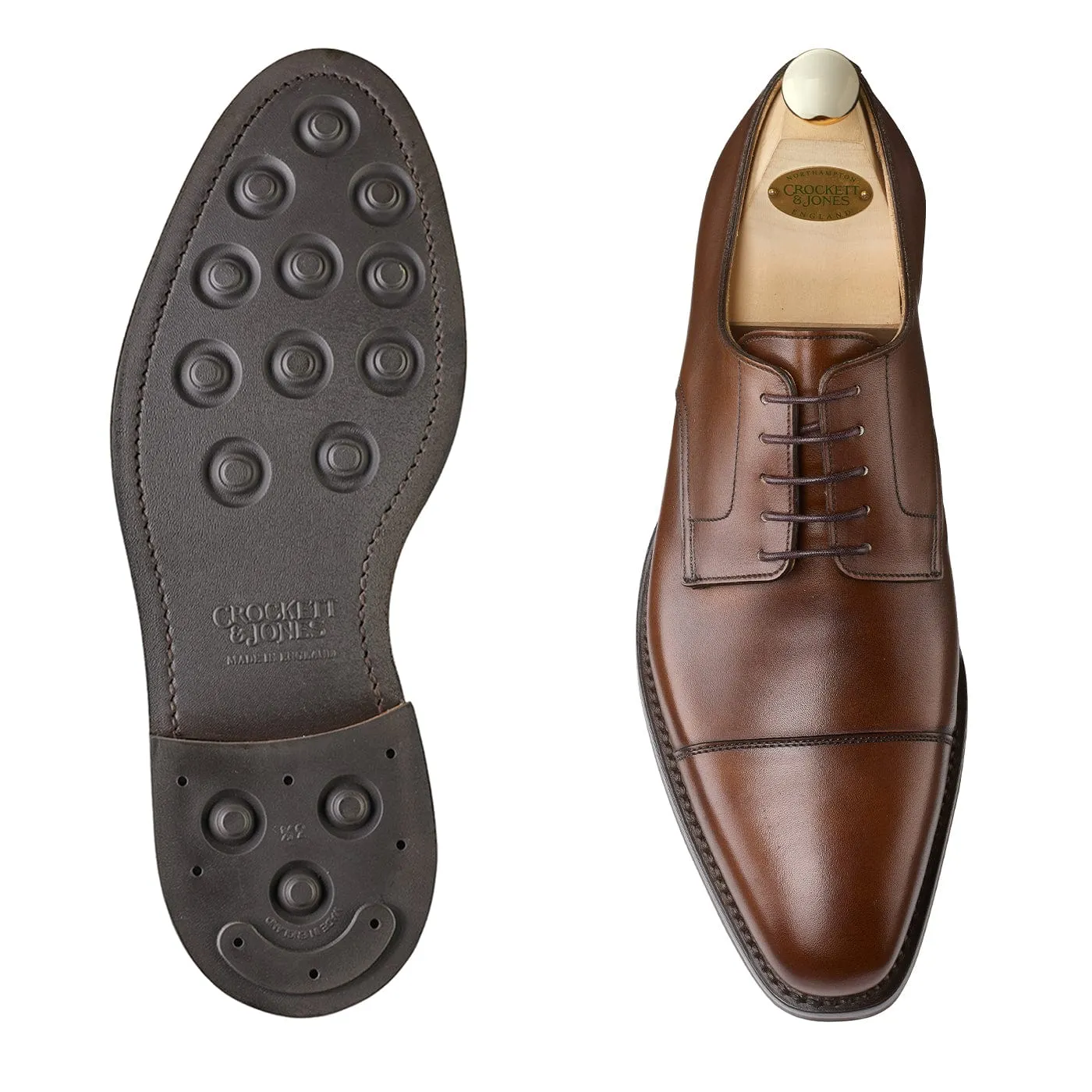 Focused Day Norwich Dark Brown Burnished Calf