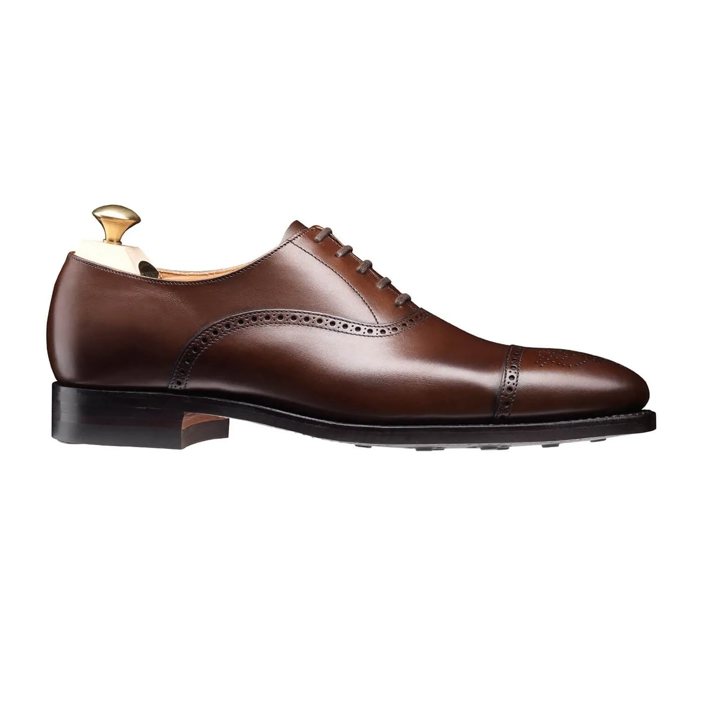 Business Ready Leather Lace-ups Malton Dark Brown Burnished Calf