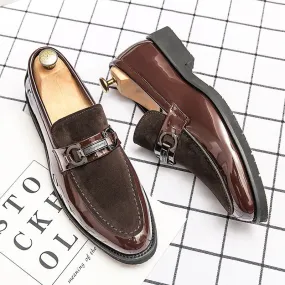 Maximilian Luxe Leather Loafers Square Toe Smart Style