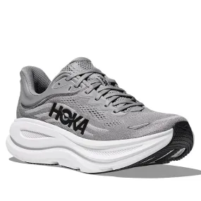 Non Slip Heel Mens Hoka Bondi 9 Extra Wide in Galactic Grey/Stellar Grey