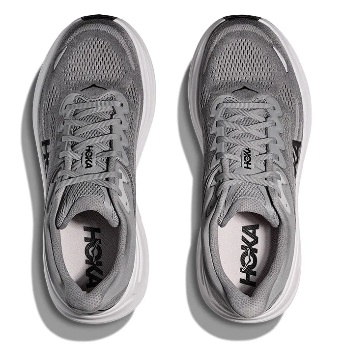 Aerobic Grip Mens Hoka Bondi 9 Extra Wide in Galactic Grey/Stellar Grey