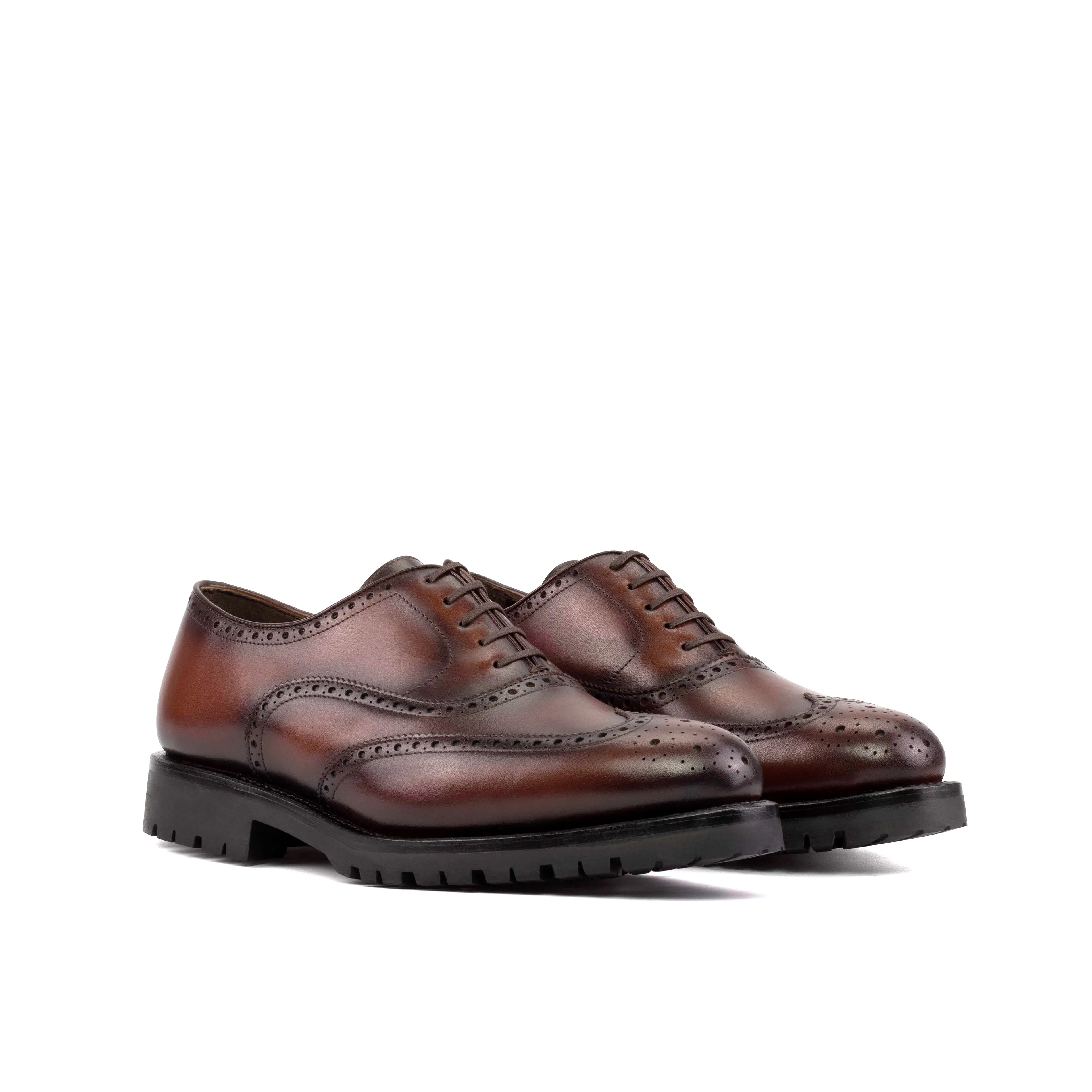 Medium Brown Calf Leather Wingtip Brogue All Day Fit