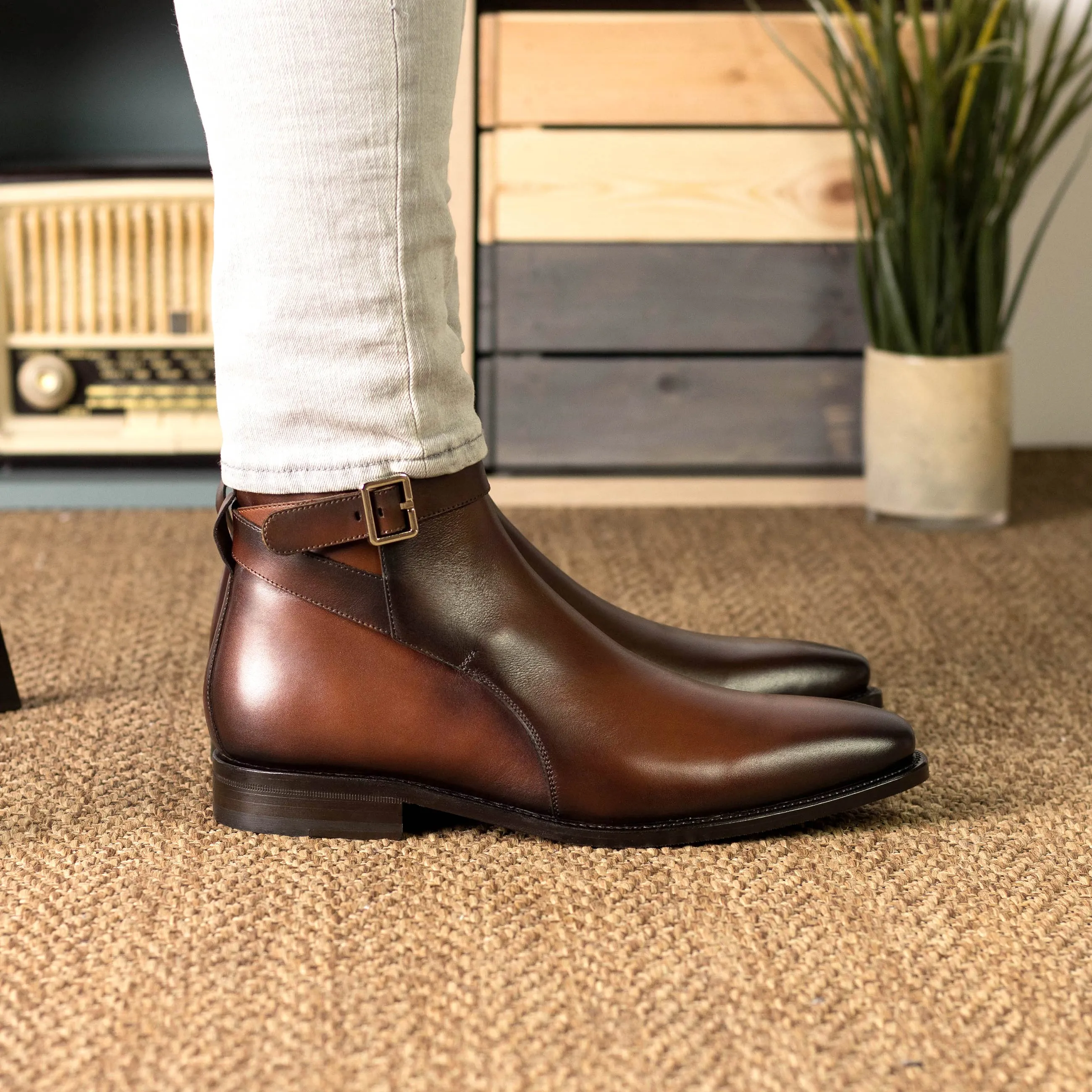 Medium Brown Jodhpur Boots Scandi Style