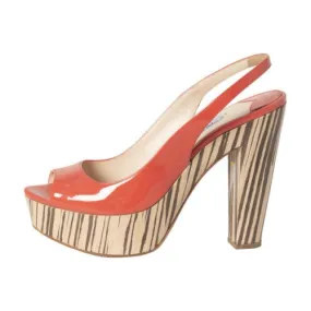 Comfort Padding Modern Prada Slingback Platform Pumps