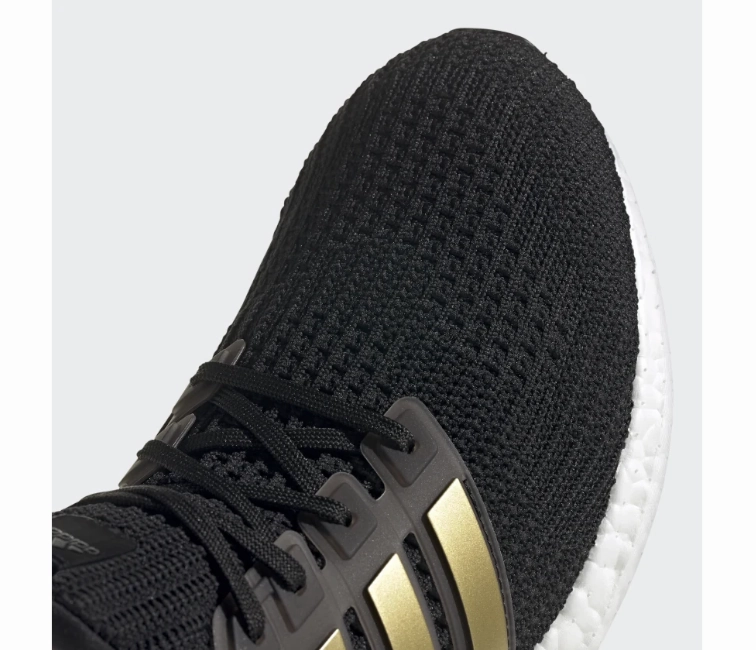 Men's Adidas Ultraboost 4.0 DNA (Black/Gold) Striped Ankle Support