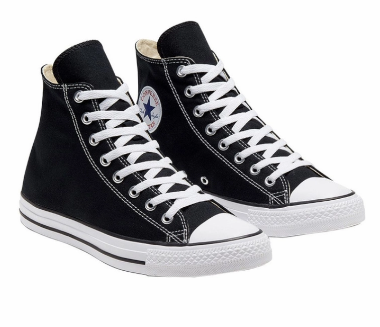 Men's Converse Chuck Taylor High Tops (Black/White) Flexibility Training