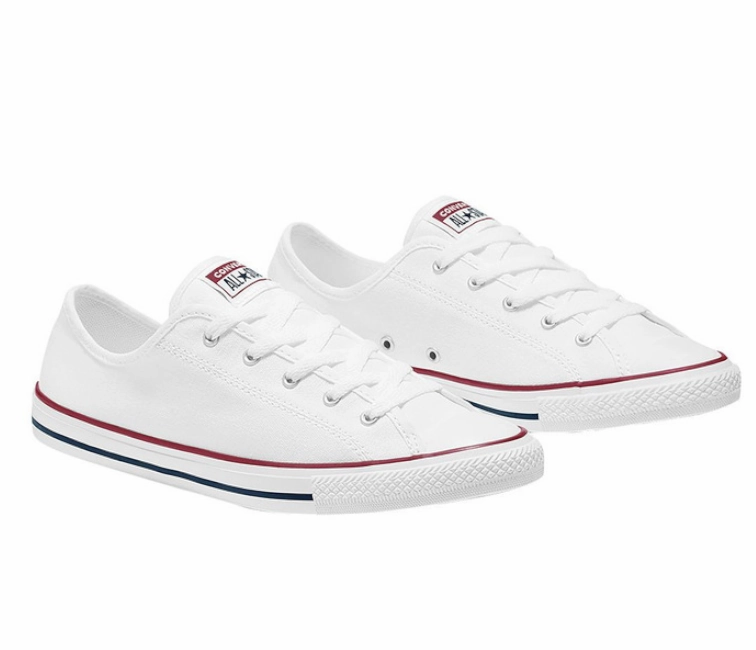 toe - spring running shoes long - distance runners' shoes Men's Converse Chuck Taylor Low (White/Red/Blue)