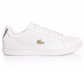 Men's Lacoste Carnaby Evo Leather 0721 3 SMA (White) Supportive midsole Streamlined