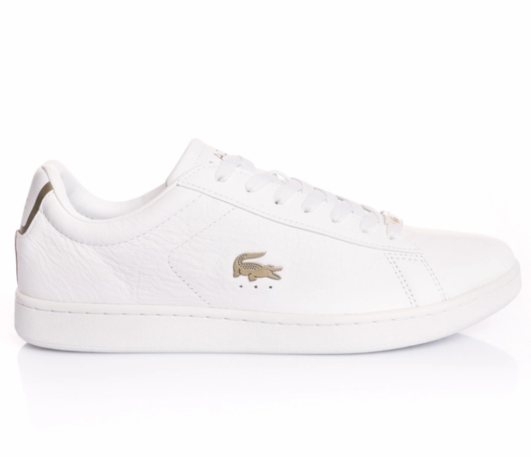 Men's Lacoste Carnaby Evo Leather 0721 3 SMA (White) Supportive midsole Streamlined