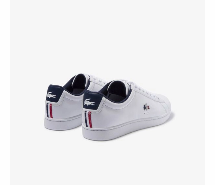 Men's Lacoste Carnaby Evo TRI1 SMA (White/Navy/Red) logoed