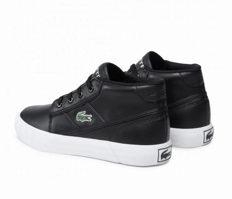 Men's Lacoste Gripshot Chukka 03211 CMA (Black/White) running on grass shoes Flexibility - improving
