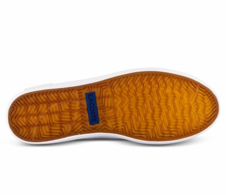 Men's Lacoste Powercourt 2.0 0722 1 SMA (White/Blue) arch - support shoes running with headphones